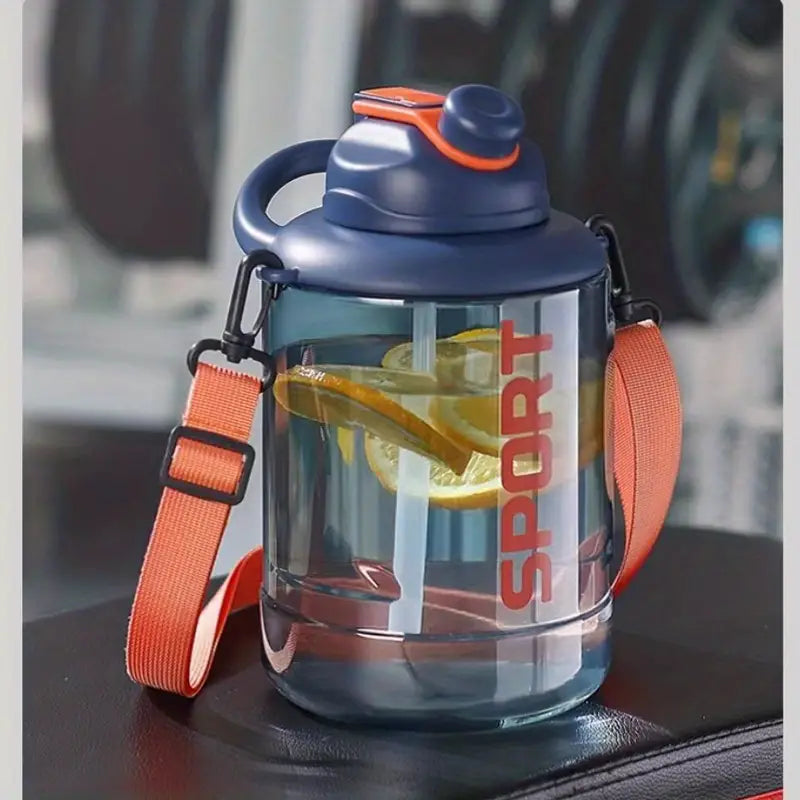 Transparent Big Belly Water Bottle, 2500ml Sports Fitness Water Bottle, Portable Anti Fall Water Barrel, Portable Fitness Jug, Sport Gym Drinking Tumbler Transparent Big Belly Water Bottle, 2500ml Sports Fitness Water Bottle, Portable Anti Fall Water Barrel, Portable Fitness Jug, Sport Gym Drinking Tumbler